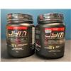 Image 1 : Lot of 2 Tubs of JYM Post Supplement Science Carbohydrate Powders - Lemonade - 990G