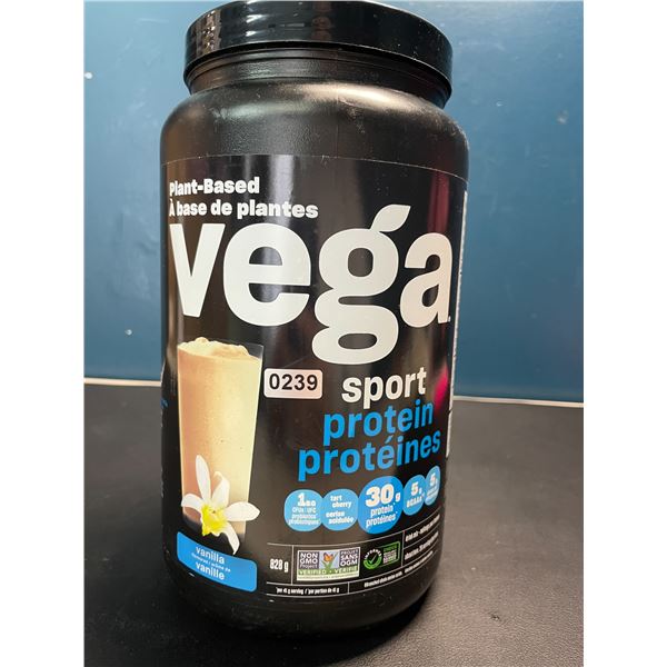 Lot of 1 Tub of Vega Sport Plant-Based Protein Powder - Vanilla - 828G