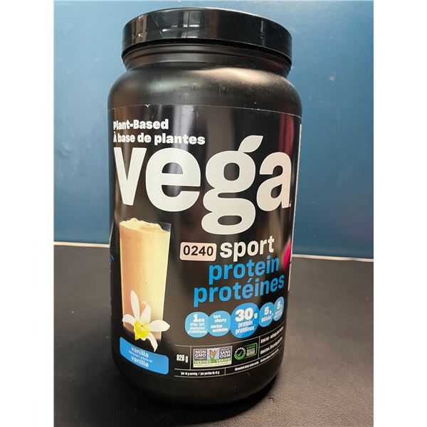 Lot of 1 Tub of Vega Sport Plant-Based Protein Powder - Vanilla - 828G