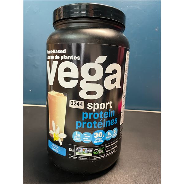 Lot of 1 Tub of Vega Sport Plant-Based Protein Powder - Vanilla - 828G