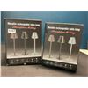 Image 1 : Lot of 2 Movable Rechargeable Table Lamps - Tactile Switch, USB Charging, 3 Light Intensities