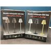 Image 1 : Lot of 2 Movable Rechargeable Table Lamps - Tactile Switch, USB Charging, 3 Light Intensities