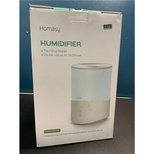 Lot of 1 Homasy Humidifier/Oil Diffsuer - Top Fill Design w/ 7-Colour Mood Light