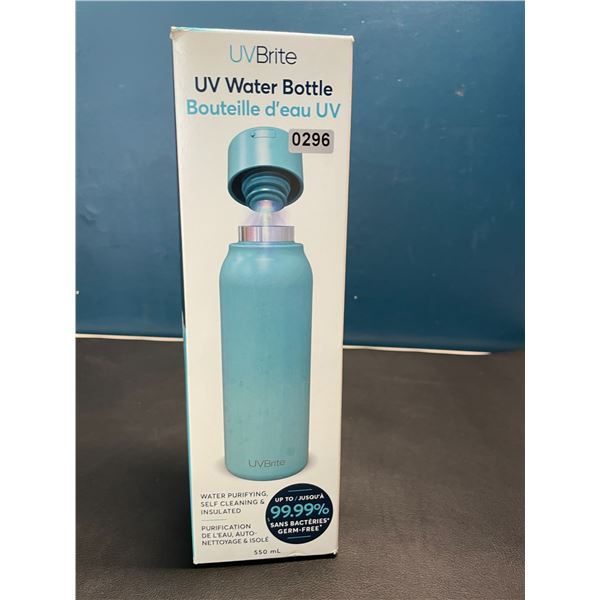 Lot of 1 UVBrite UV Water Bottle - Water Purifying, Self-Cleaning & Insulated