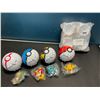 Image 1 : Lot of 2 Pokemon Pokeball Toy Sets - 4pc each/