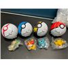 Image 2 : Lot of 2 Pokemon Pokeball Toy Sets - 4pc each/