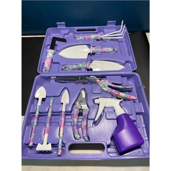 Lot of 1 Garden Tool Set w/ Hard Case