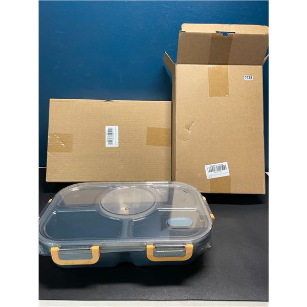 Lot of 2 Bento Style Lunch Boxes - Brand New!