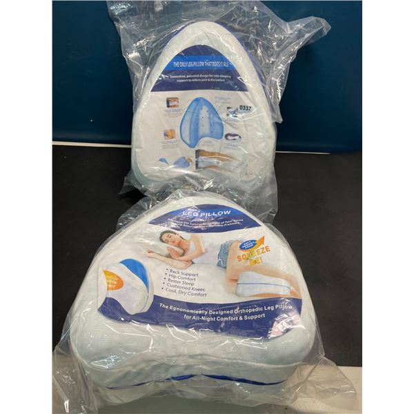 Lot of 2 Ergonomic/Orthopedic Leg Pillows for Side Sleepers