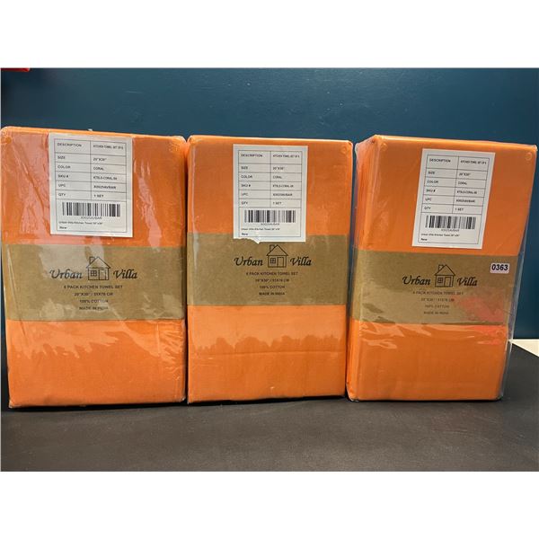 Lot of 3 Packs of Urban Villa Premium Kitchen Towels