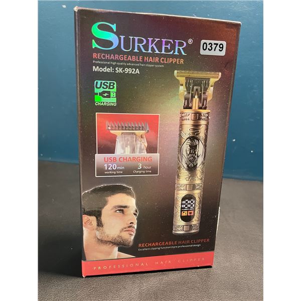Lot of 1 Surker Rechargeable Hair Clippers for Men - Brand New