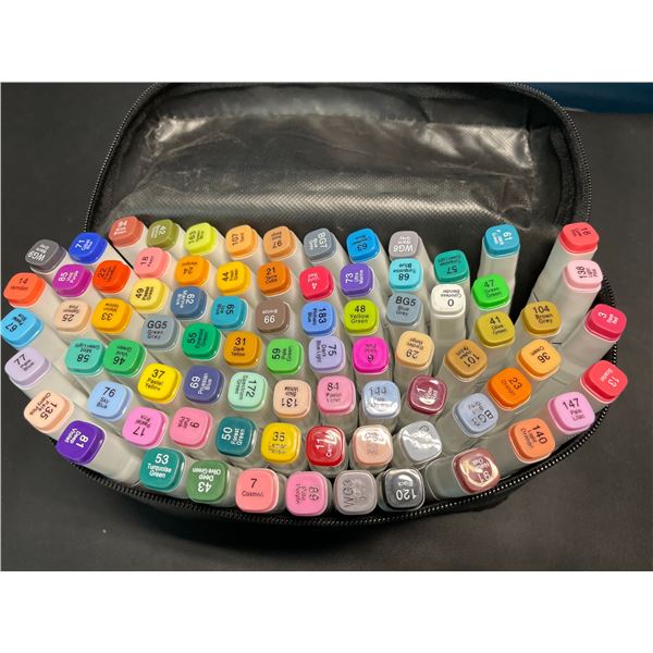 Lot of 1 Multi-Pack of Alcohol Dual-Tip Aritst Markers - 80 PCS/Colours - Brand New!
