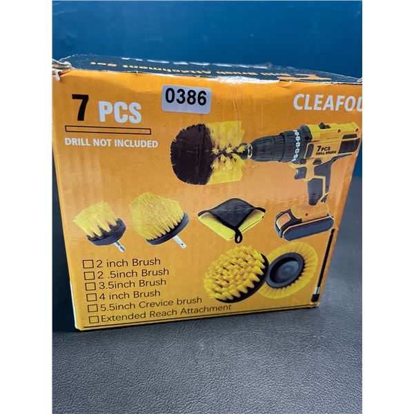 Lot of 1 7PC Drill Brush Attachment Set