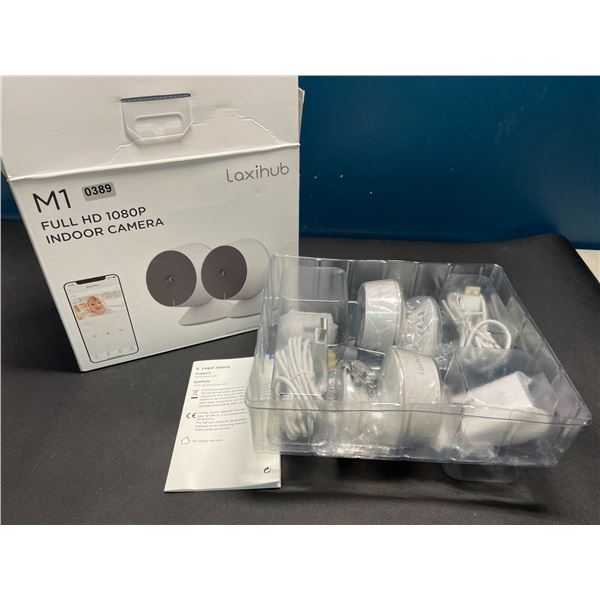 Lot of 1 Box of Laxihub M1 Full HD 1080P Indoor Security Cameras - 2 in Box