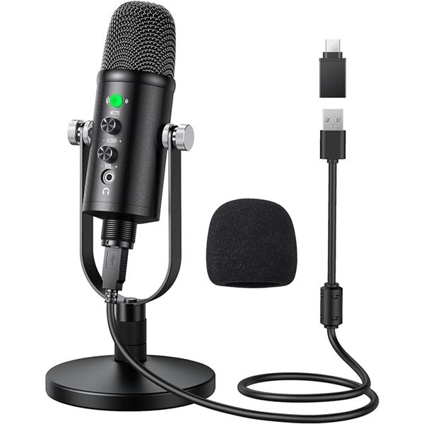 Lot of 1 Eklevor Professional USB Condenser Microphone - Brand New!