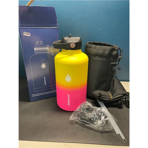Lot of 1 Sendestar Double Wall Stainless Steel Insulated Water Bottle - 1.8L (64oz)