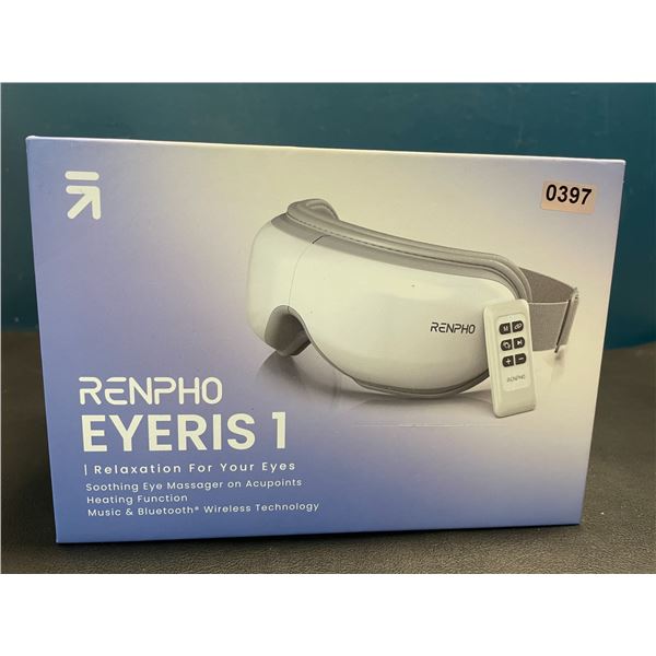 Lot of 1 Renpho Eyeris 1 Soothing Eye Massager w/ Heating Function & Music/Bluetooth Technology