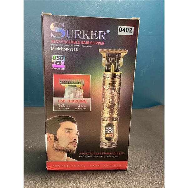 Lot of 1 Surker Rechargeable Hair Clippers for Men - Brand New