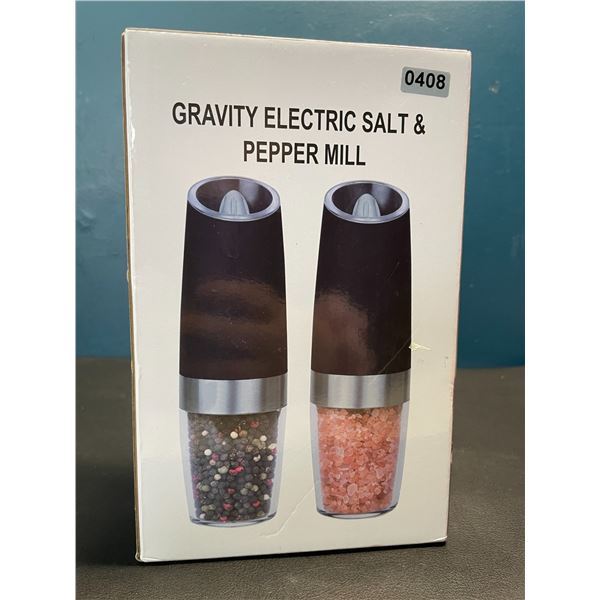 Lot of 1 Box of Gravity Electric Salt & Pepper Mills/Shakers
