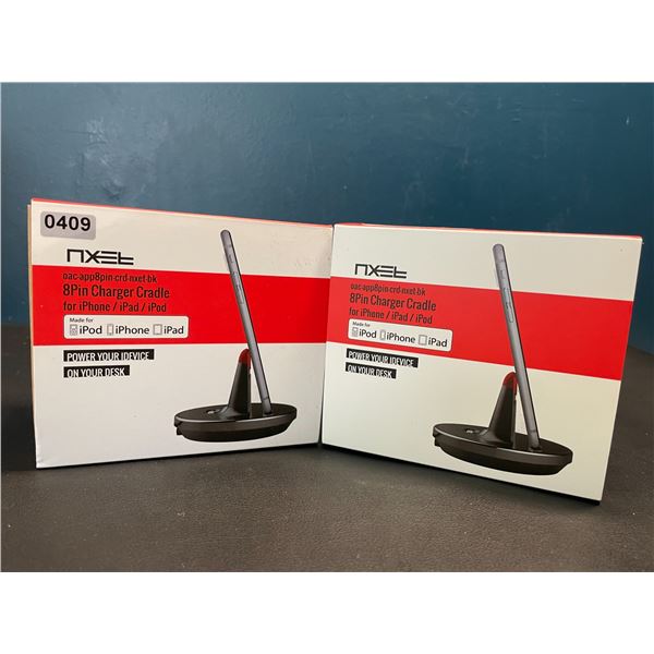 Lot of 2 8Pin Charger Cradles for iphone/ipad/ipods (Apple Lightning Devices)