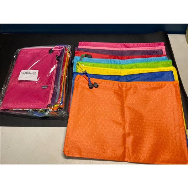 Lot of 2 Multi-Packs of Colorful Storage Pouches - 10PCS/Colours Per Pack