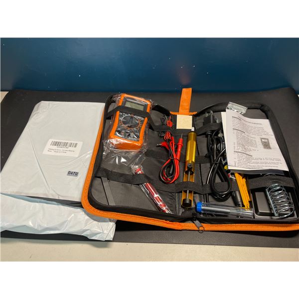 Lot of 2 Soldering Iron Kits with Volt Meter - Brand New!