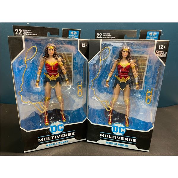 Lot of 2 DC Multiverse Wonder Woman Figures by McFarlane Toys
