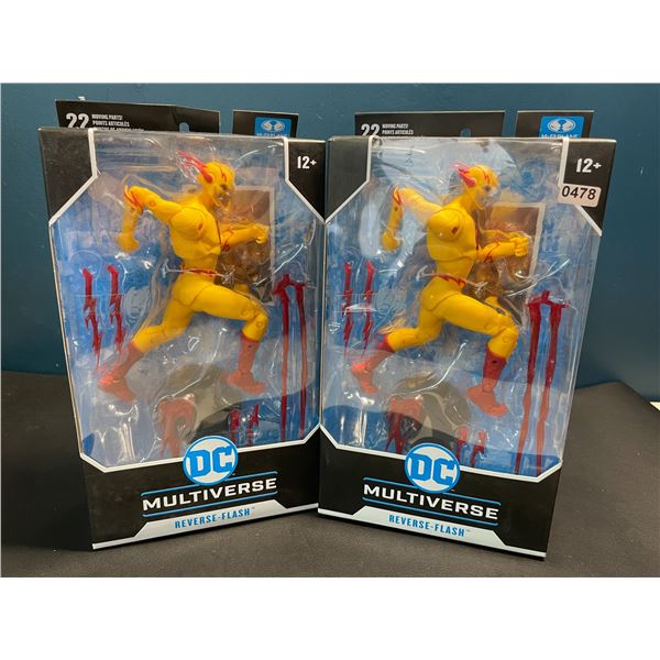 Lot of 2 DC Multiverse Reverse-Flash Figures by McFarlane Toys
