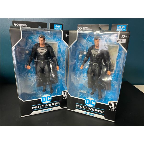 Lot of 2 DC Multiverse Superman Action Figures by McFarlane Toys