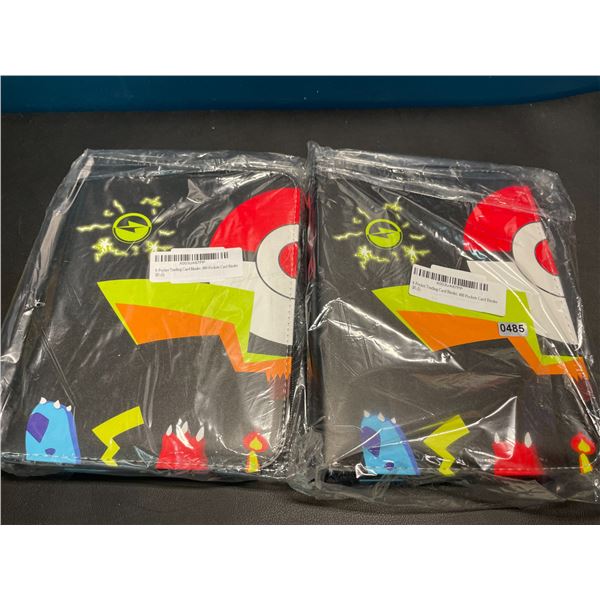 Lot of 2 Leather Pokemon Premium Card Storage Binders