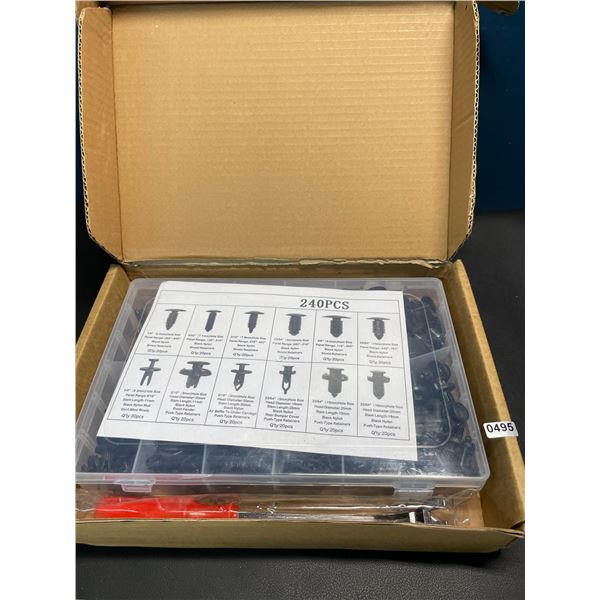 Lot of 1 Multi-Pack of Car Retainer Clips/Bumper Clips - 240 PCS (Assorted Sizes)