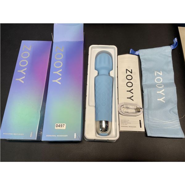 Lot of 2 Zooyy Rechargeable Personal Massagers/Adult Sex Toys for Women - Quiet & Waterpoof