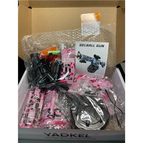 Lot of 1 Yadkel Electric Automatic Gel Ball Blaster Gun - Pink