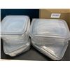 Image 2 : Lot of 1 12PC Set of Plastic Food Storage Containers w/ Snap Lids