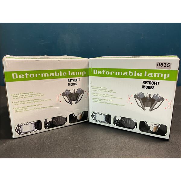 Lot of 2 LED Garage Lights/Deformable Lights