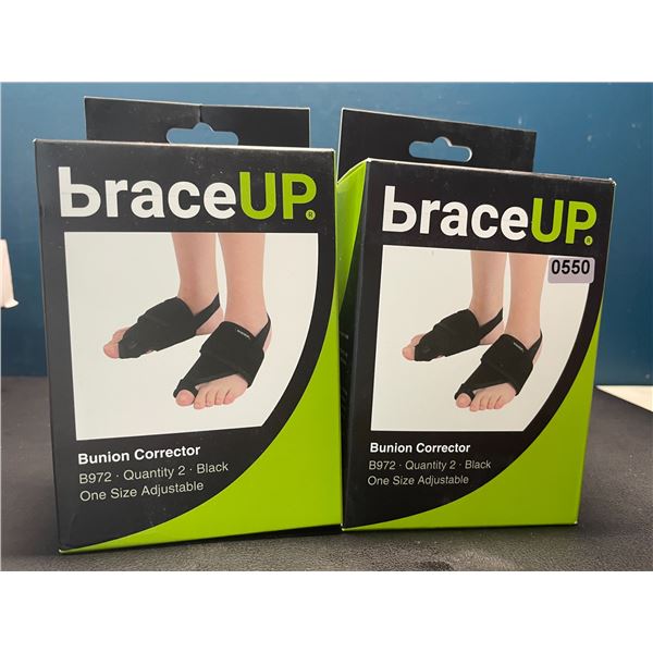 Lot of 2 BraceUp Bunion Corrector Devices - 2 per pack