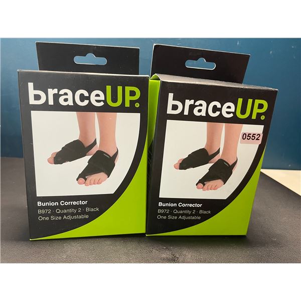 Lot of 2 BraceUp Bunion Corrector Devices - 2 per pack