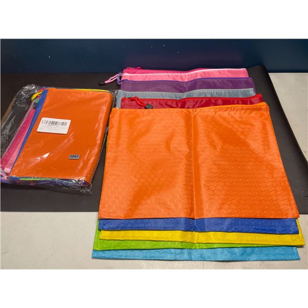 Lot of 2 Multi-Packs of Colorful Storage Pouches - 10PCS/Colours Per Pack
