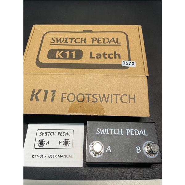 Lot of 1 Switch Pedal K11 Latch Footswitch