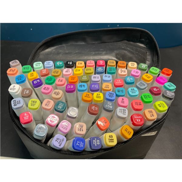 Lot of 1 Multi-Pack of Alcohol Dual-Tip Aritst Markers - 80 PCS/Colours - Brand New!