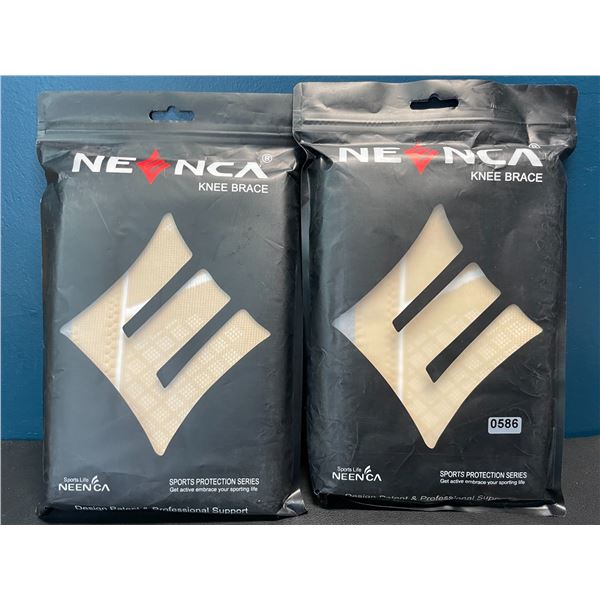 Lot of 2 Neenca Knee Braces for Adults - XXL Size - 2 PCS per pack/4 Total