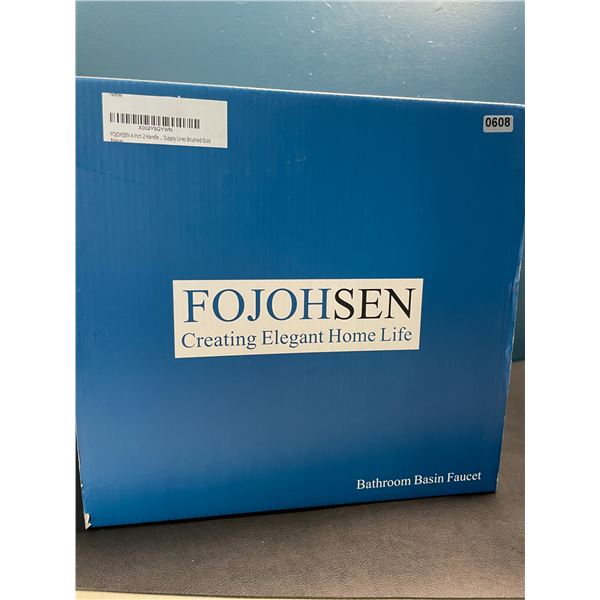 Lot of 1 Fojohsen Bathroom Basin Faucet - Brushed Gold - 2 Handle