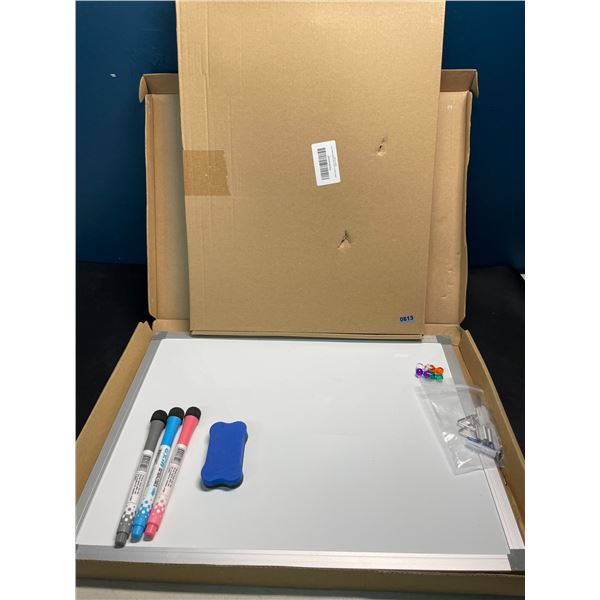 Lot of 2 Double-Sided Dry Erase Board Sets w/ Markers+Eraser