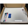 Image 2 : Lot of 2 Double-Sided Dry Erase Board Sets w/ Markers+Eraser