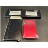 Image 1 : Lot of 3 Mens Minimalist-Style Wallets - Red