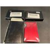 Image 1 : Lot of 3 Mens Minimalist-Style Wallets - Red