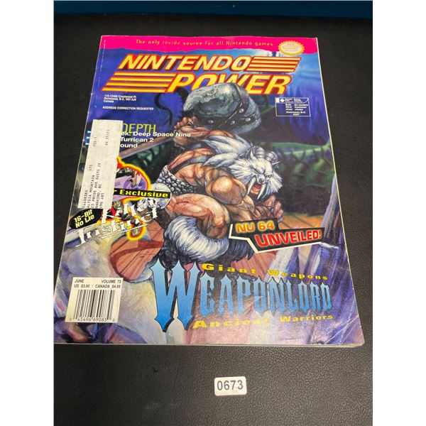 Lot of 1 Vintage/Collectible Nintendo Power Magazine - Volume 73