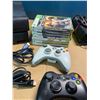 Image 3 : Lot of 2 Xbox 360 Consoles w/ 7 Games, 2 Controllers,  and Cords - Used/As Is