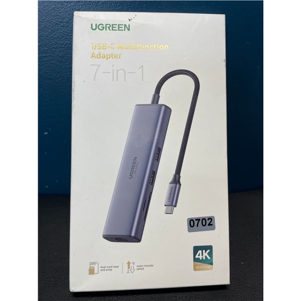 Lot of 1 Ugreen 7-in-1 USB-C 4K Multifunction Adapter