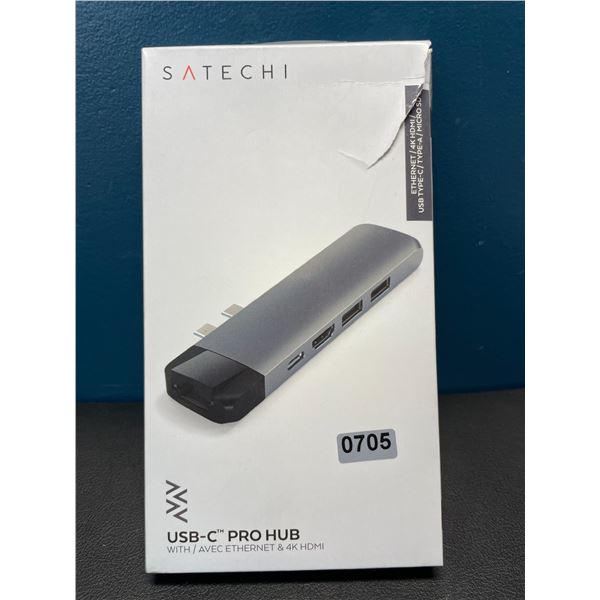 Lot of 1 Satechi USB-C Pro Hub w/ Ethernet & 4K HDMI